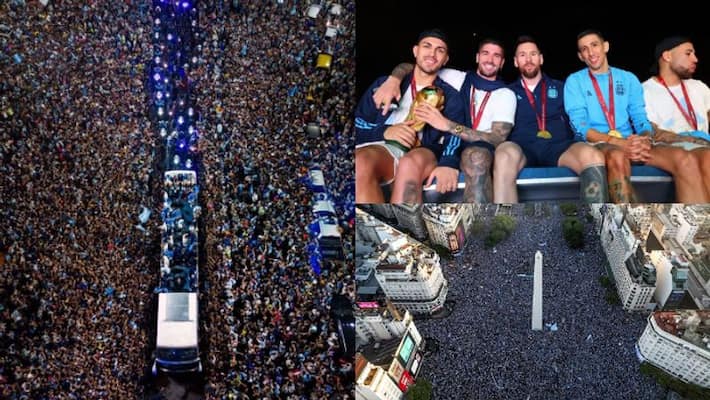 Lionel Messi and Argentina Team Evacuated By Helicopter After Crowds Swarm Team Bus At 3 am video goes viral kvn Lionel Messi and Argentina Team Evacuated By Helicopter After Crowds Swarm Team Bus At 3 am video goes viral kvn