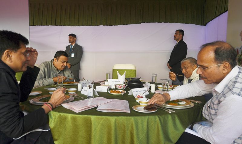 Parliament lunch with millet dishes, see VP Jagdeep Dhankhar, PM Modi, Kharge plates amid International Millets Year 2023, DVG