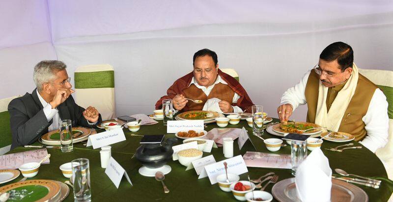 Parliament lunch with millet dishes, see VP Jagdeep Dhankhar, PM Modi, Kharge plates amid International Millets Year 2023, DVG
