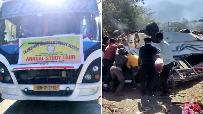 Several Students Feared Dead in School Bus Accident in Manipur Noney District Several Students Feared Dead in School Bus Accident in Manipur Noney District