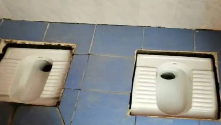no partition to toilet rooms in uttar pradesh, photos viral on social media no partition to toilet rooms in uttar pradesh, photos viral on social media