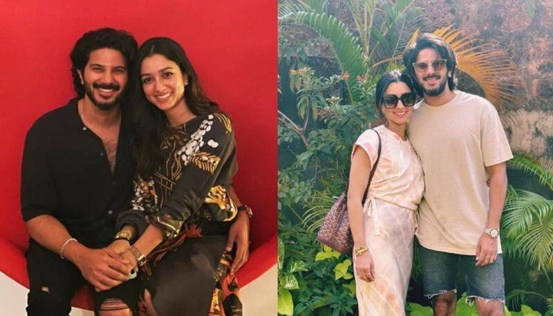 Actor Dulquer Salmaan wishes wife Amal Sufiya 11th wedding anniversary with sweet post vcs 