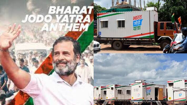 delhi police Inteligence conducts raid at Bharath jodo yathra container delhi police Inteligence conducts raid at Bharath jodo yathra container