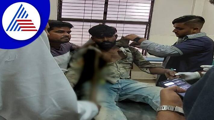 accident during flyover work an iron rod penetrated the chest of a young man at hubballi gvd accident during flyover work an iron rod penetrated the chest of a young man at hubballi gvd