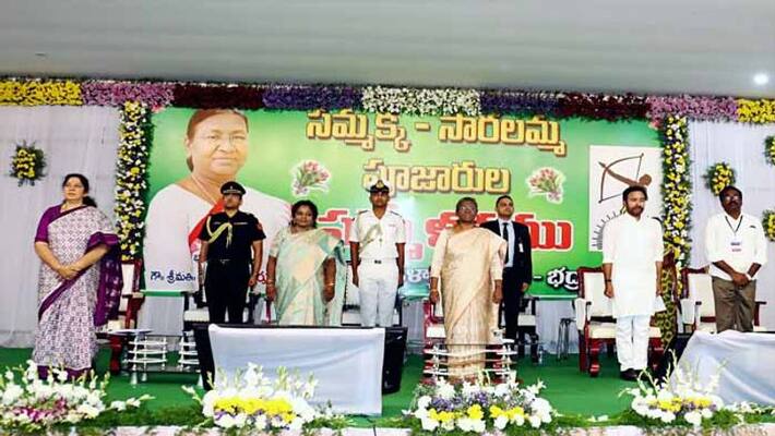 President Draupadi murmu inaugurates ekalavya model school in bhadrachalam President Draupadi murmu inaugurates ekalavya model school in bhadrachalam