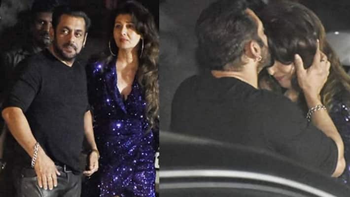 Salman Khan kissed her ex lover in his birthday party Salman Khan kissed her ex lover in his birthday party