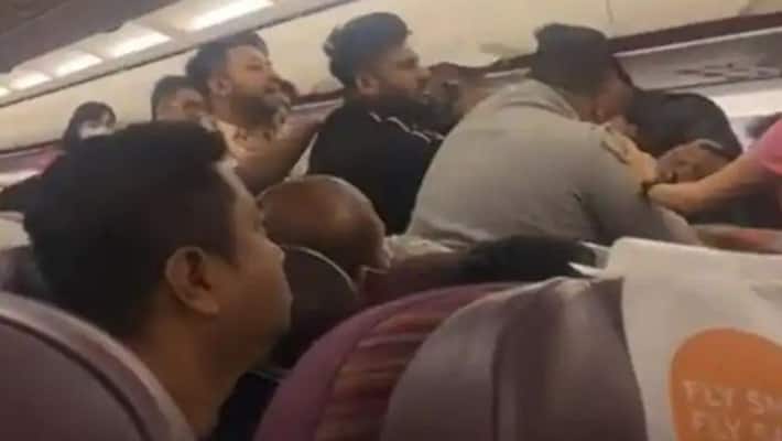 All Out Fight Between Passengers On Flight To India From Bangkok All Out Fight Between Passengers On Flight To India From Bangkok