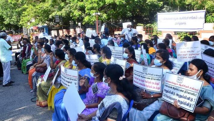 3rd day of fasting protest in chennai 40 teachers admitted in hospital 3rd day of fasting protest in chennai 40 teachers admitted in hospital
