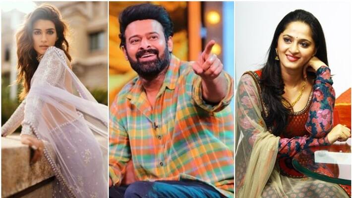 Prabhas reaction on Balayya question about Kriti Sanon Or Anushka Shetty sgk Prabhas reaction on Balayya question about Kriti Sanon Or Anushka Shetty sgk