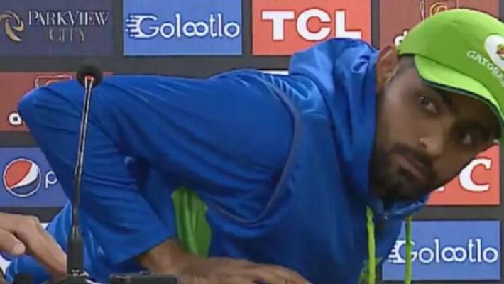 Babar Azam gives death stare to reporter, Video Went Viral in Social Media Babar Azam gives death stare to reporter, Video Went Viral in Social Media