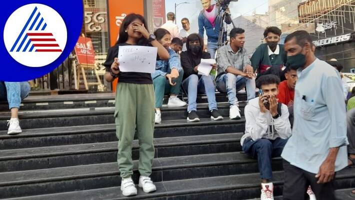 free hug campaign on church street at bengaluru gvd free hug campaign on church street at bengaluru gvd