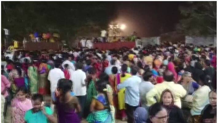 police cases on Stampede at Chandranna Kanuka distribution program in Guntur police cases on Stampede at Chandranna Kanuka distribution program in Guntur