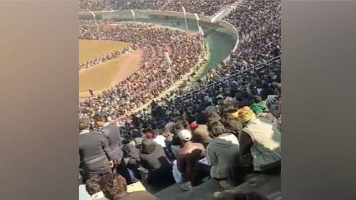 stadium full of unemployees in pakistan as they attend to write police recruitment drive viral video stadium full of unemployees in pakistan as they attend to write police recruitment drive viral video
