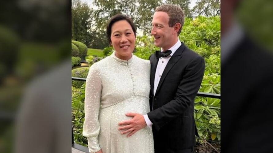 Meta CEO Mark Zuckerberg shares pic with pregnant wife Priscilla Chan