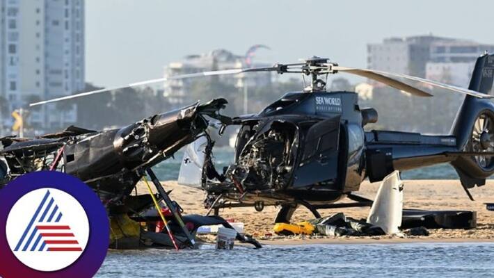 Collision between 2 helicopters on the gold coast beach In Australias 4 dead akb Collision between 2 helicopters on the gold coast beach In Australias 4 dead akb