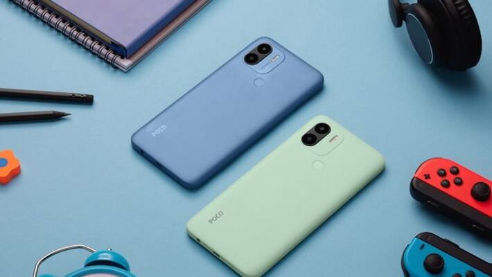 Poco C50 launched in India smartphone comes with leather like texture design fingerprint scanner more gcw Poco C50 launched in India smartphone comes with leather like texture design fingerprint scanner more gcw