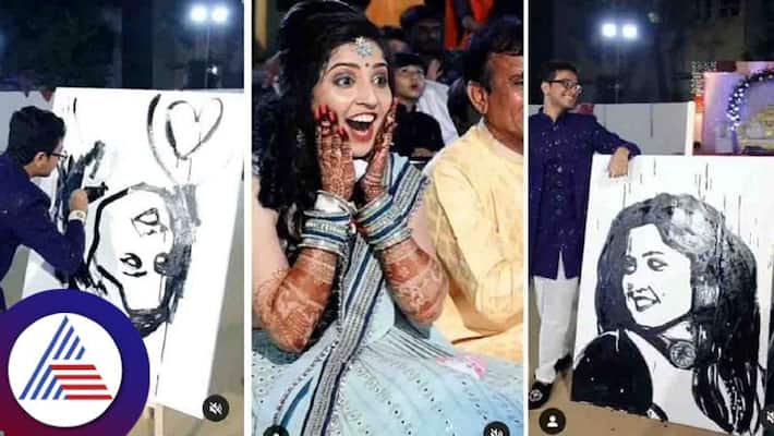 Talented Pati Surprises Bride With This Unique Gift, Viral Video Vin Talented Pati Surprises Bride With This Unique Gift, Viral Video Vin