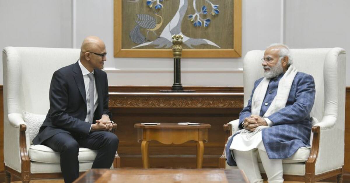 டிஜிட்டல் இந்தியா உலகுக்கே ஒளி பாய்ச்சும் திட்டம்: சத்யா நாதெள்ளா கருத்து