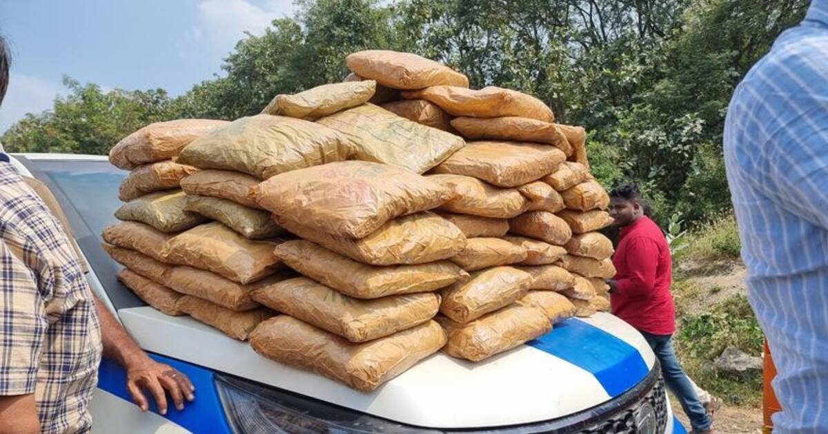 மீன் வண்டியில் 200 கிலோ கஞ்சா: மடக்கிப் பிடித்த கோவை போலீஸ்