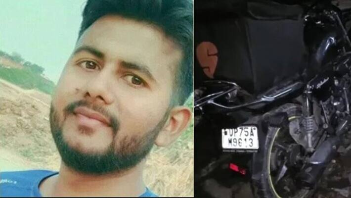 car hits a Swiggy delivery boy and take away in 1 km by towing in Noida akb car hits a Swiggy delivery boy and take away in 1 km by towing in Noida akb