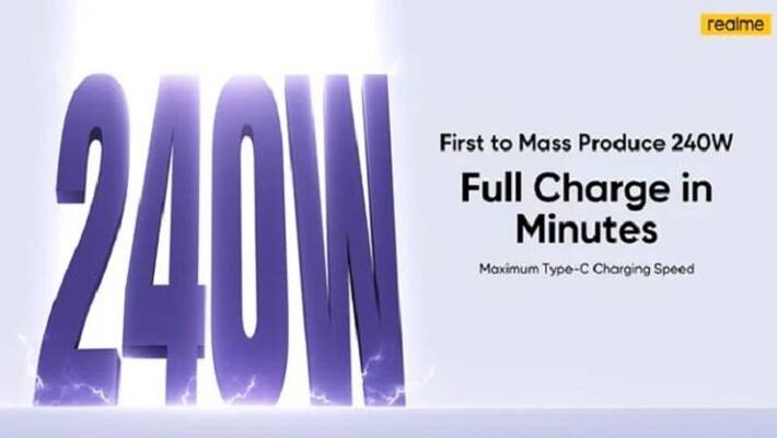 Realme is bringing a smartphone with 240W fast charging, the phone will be charged in the blink of an eye Realme is bringing a smartphone with 240W fast charging, the phone will be charged in the blink of an eye