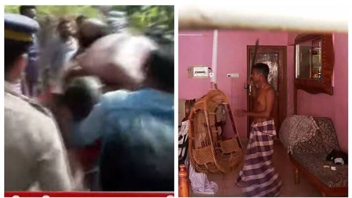 Police caught accused who was attacking police Police caught accused who was attacking police