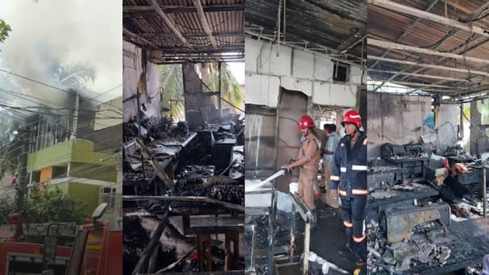Fire Breaks Out In Two-Storey Building In Masjid Bunder Area Of South Mumbai Fire Breaks Out In Two-Storey Building In Masjid Bunder Area Of South Mumbai