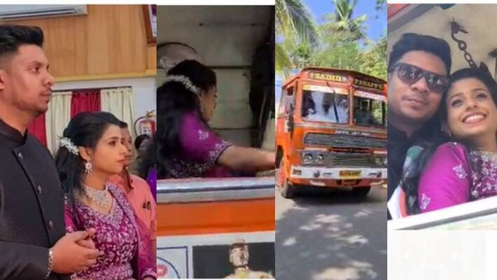 bride video goes viral for driving tanker lorry to engagement reception venue bride video goes viral for driving tanker lorry to engagement reception venue