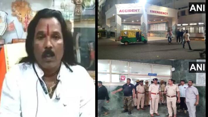Sri Ram Sene district chief Ravikumar Kokitkar injured in firing Belagavi Sri Ram Sene district chief Ravikumar Kokitkar injured in firing Belagavi