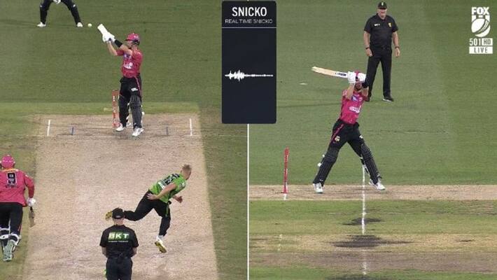 Sydney Sixers vs Melbourne Stars Controversial Caught Behind Decision In BBL video goes viral kvn Sydney Sixers vs Melbourne Stars Controversial Caught Behind Decision In BBL video goes viral kvn