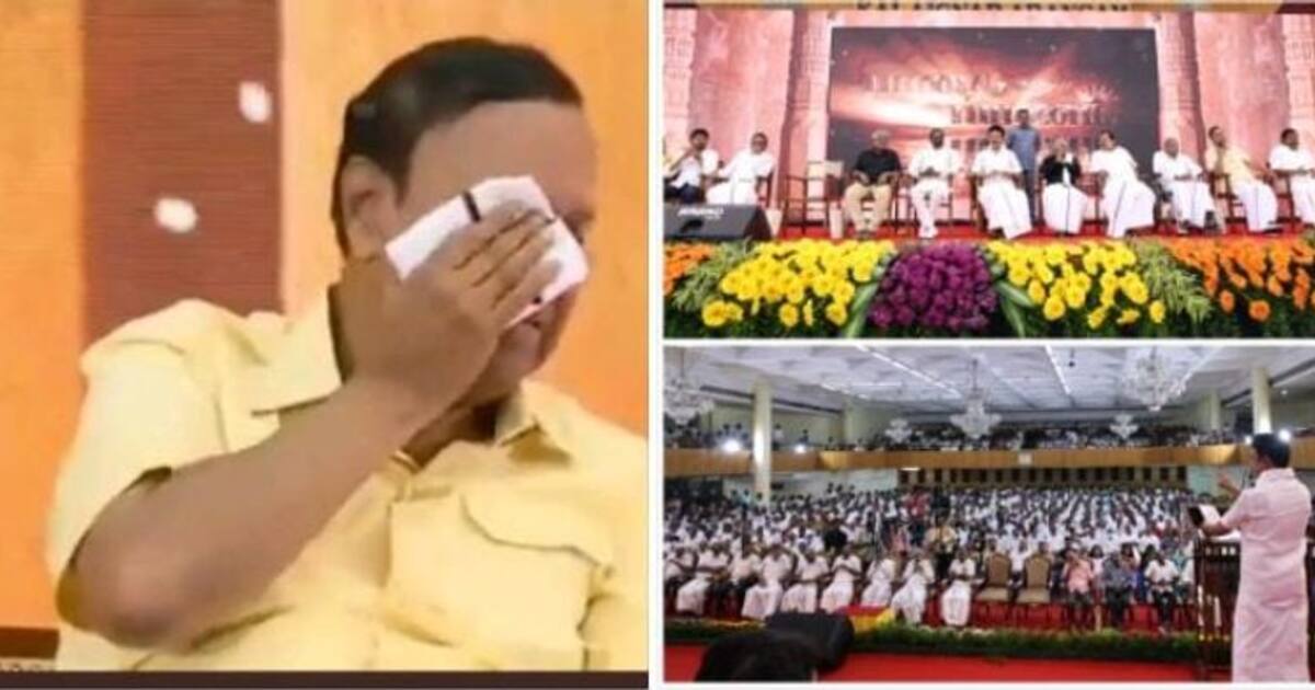 கருணாநிதி மன்னிப்பு கேட்டதை  நினைவுபடுத்திய துரைமுருகன்..! தேம்பி தேம்பி அழுத டி.ஆர் பாலு