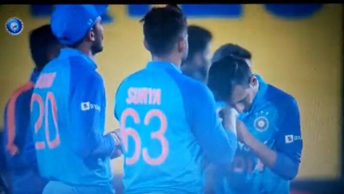 Yuzvendra Chahal kisses Suryakumar Yadav's hand after India century in 3rd T20I Yuzvendra Chahal kisses Suryakumar Yadav's hand after India century in 3rd T20I
