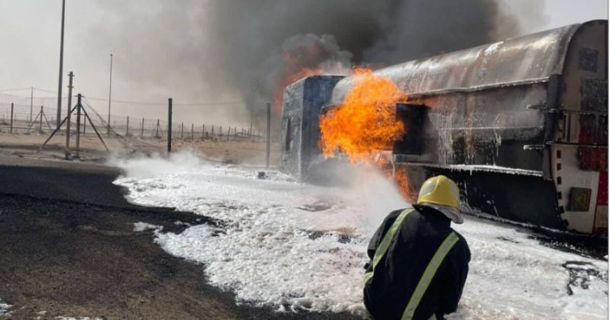 Accidental fuel tanker catches fire in Saudi Arabia; Tragic end for the