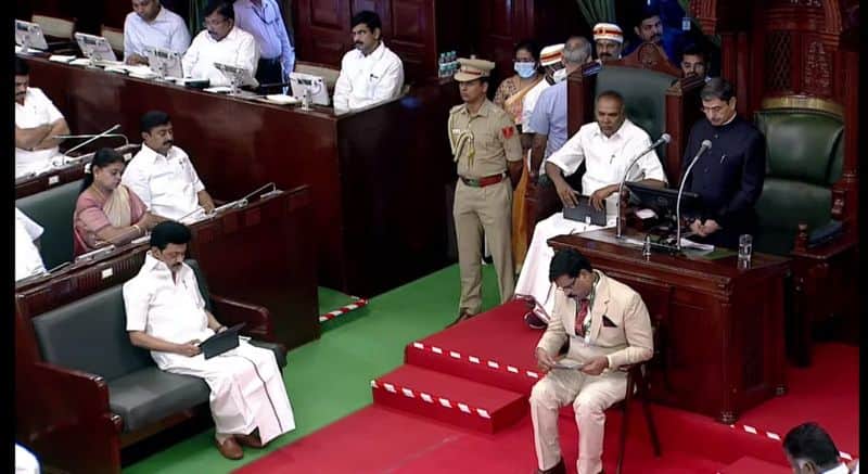 Aiadmk ops against talk about tn assembly governor speech