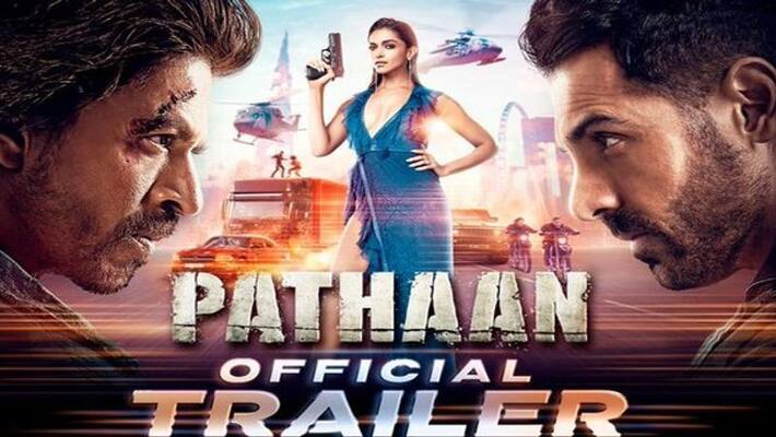 Shah Rukh Khans Pathaan movie action packed Trailer released! Shah Rukh Khans Pathaan movie action packed Trailer released!