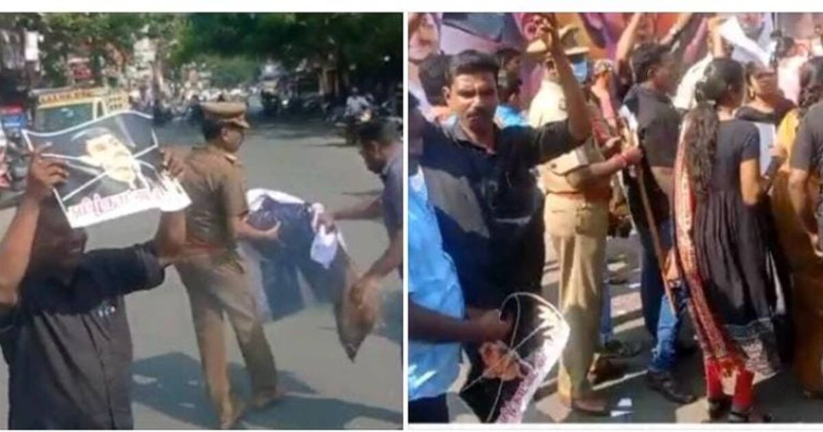 நீர் தேக்க தொட்டியில் மனித கழிவுகள் கலக்கப்பட்ட விவகாரம்; தமிழ்புலி கட்சி சார்பில் ஆர்பாட்டம்