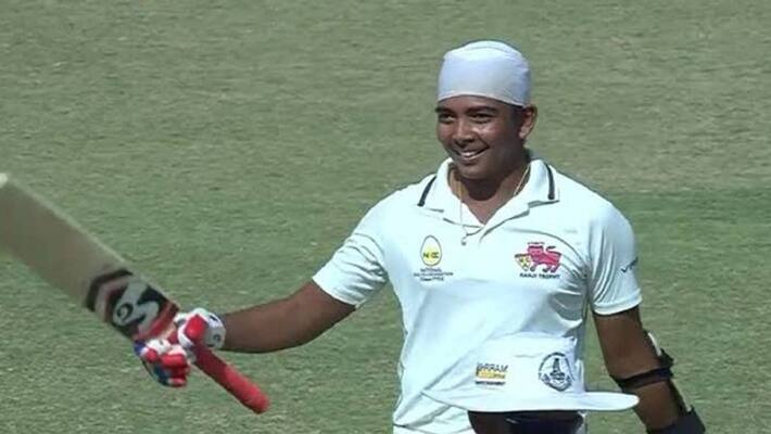 prithvi shaw scores double century in ranji trophy match against assam and he knocks the team india door prithvi shaw scores double century in ranji trophy match against assam and he knocks the team india door