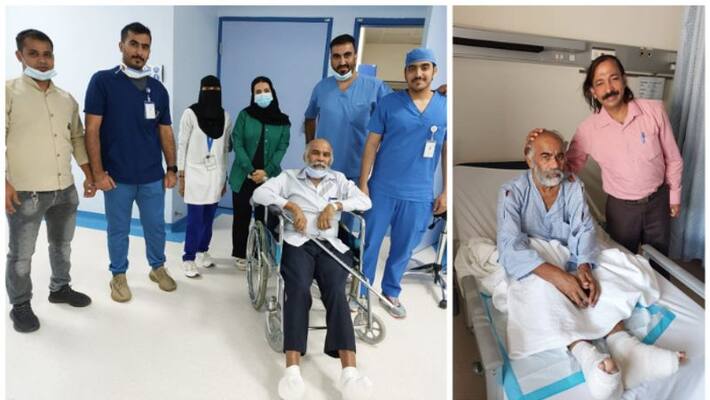 An Indian expat who was under the care of two pakistani citizen returning home after one and a half decade An Indian expat who was under the care of two pakistani citizen returning home after one and a half decade