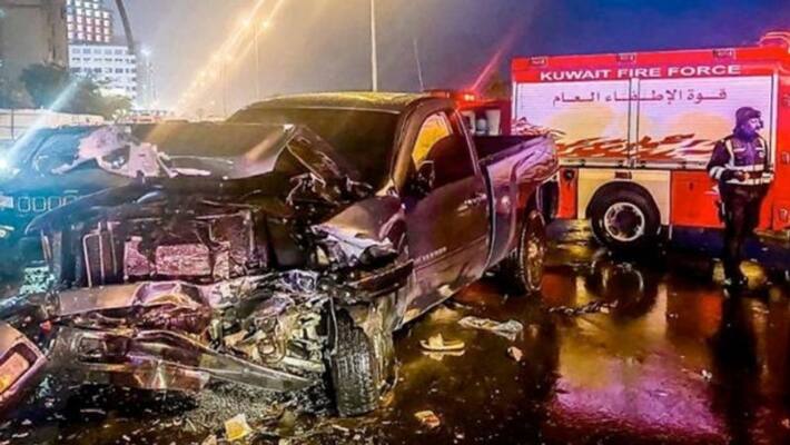 four expat workers run over by a car driver by Kuwaiti citizen in Salmiya Kuwait four expat workers run over by a car driver by Kuwaiti citizen in Salmiya Kuwait