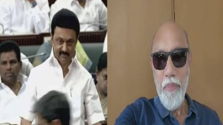 actor sathyaraj released video about cm stalins smile when governor when the governor walked out actor sathyaraj released video about cm stalins smile when governor when the governor walked out