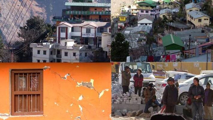 Govt to demolish Joshimath Buildings protest by people Govt to demolish Joshimath Buildings protest by people