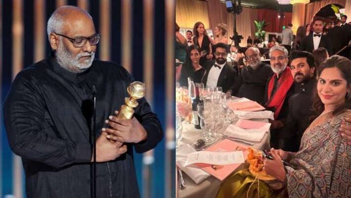 Rajamouli RRR movie Naatu Naatu song wins golden globe award for best song Rajamouli RRR movie Naatu Naatu song wins golden globe award for best song