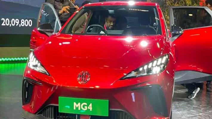 MG4 Electric Hatchback Unveiled In India MG4 Electric Hatchback Unveiled In India