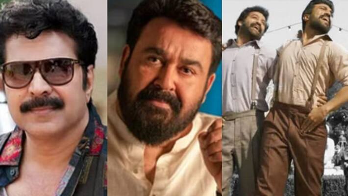 Actors Mammootty and Mohanlal wish for Rajamoulis RRR song Naatu Naatus Golden Globes win Actors Mammootty and Mohanlal wish for Rajamoulis RRR song Naatu Naatus Golden Globes win