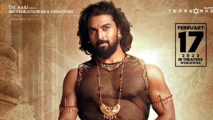 Dev Mohan as Dushyant charecter poster out Shaakuntalam Dev Mohan as Dushyant charecter poster out Shaakuntalam