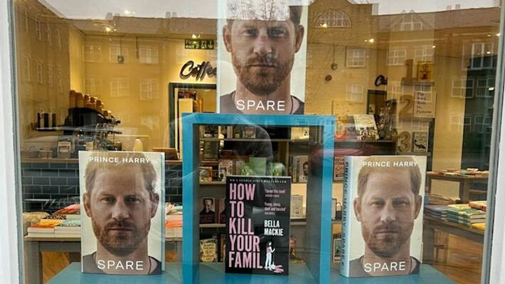 Prince Harry's memoir 'Spare' next to 'How to Kill Your Family' novel at UK bookstore sparks outburst - adt Prince Harry's memoir 'Spare' next to 'How to Kill Your Family' novel at UK bookstore sparks outburst - adt