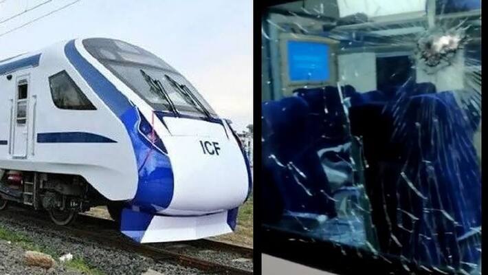 stone pelting at vande bharat train in andhra pradeshs vishakapatnam days before flag off by pm narendra modi ash stone pelting at vande bharat train in andhra pradeshs vishakapatnam days before flag off by pm narendra modi ash