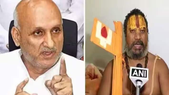 Ayodhya seer Jagadguru Paramhans Acharya announces Rs 10 crore reward for chopping off Bihar Minister Chandrashekhar tongue for remarks on Ramcharitmanas Ayodhya seer Jagadguru Paramhans Acharya announces Rs 10 crore reward for chopping off Bihar Minister Chandrashekhar tongue for remarks on Ramcharitmanas