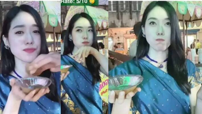 South Korean Woman Tries And Rates 7 Different Types Of Pani Puri Flavours South Korean Woman Tries And Rates 7 Different Types Of Pani Puri Flavours