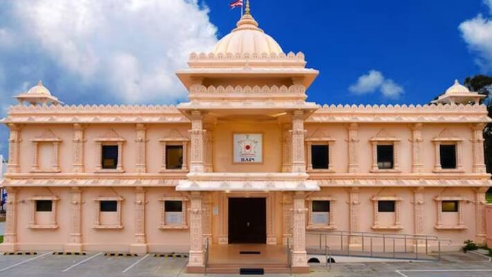 Hindu temple in Australia defaced with anti India graffiti by Khalistan supporters Hindu temple in Australia defaced with anti India graffiti by Khalistan supporters